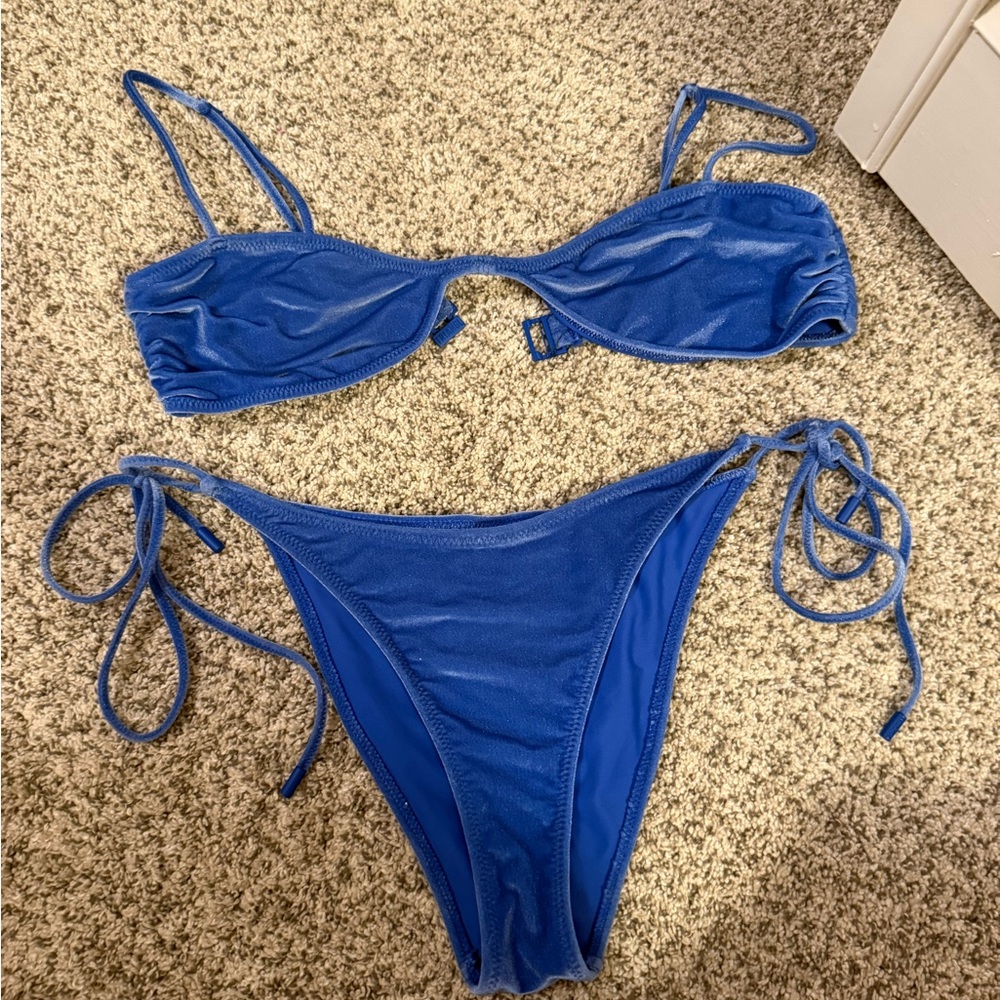 Triangl Swimwear Blue Bikini Set